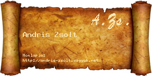 Andris Zsolt névjegykártya